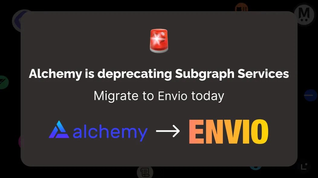 How to migrate Alchemy Subgraphs to Envio